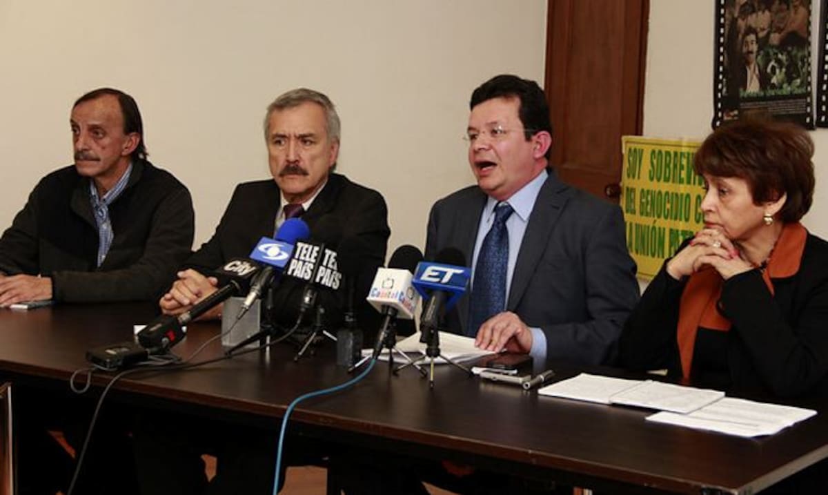 Las directivas del Partido Unión Patriótica. La foto de Izq. A Der Felipe Santos, Jaime Caicero, Omer Calderon, Jael Quiroga. COLPRENSA