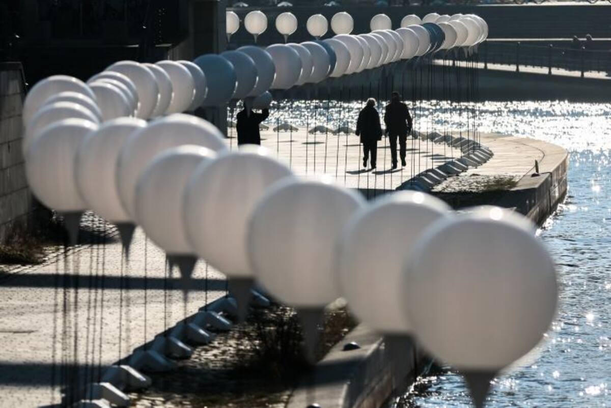 Fueron 8 mil globos los que se colocaron en el lugar.