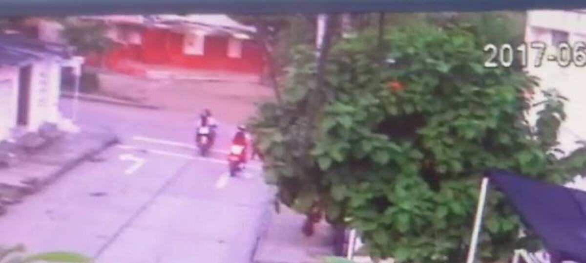 El atraco al docente ocurrió el pasado miércoles hacia las 5:45 de la mañana. Foto tomada de video.