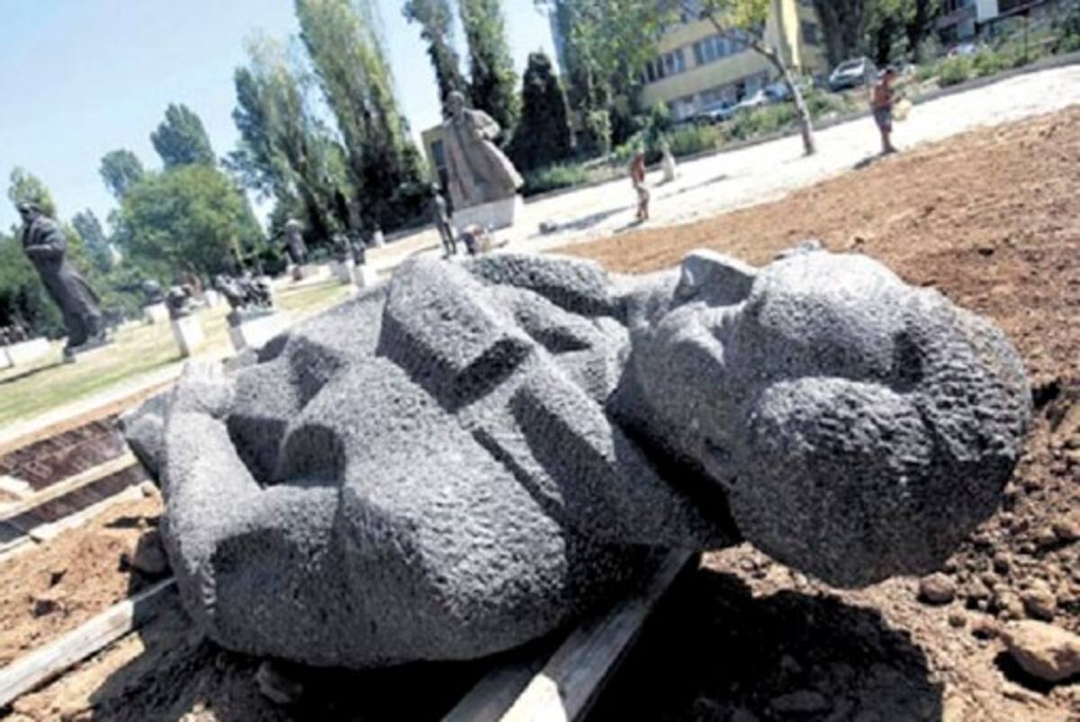 Algunas de las esculturas del Museo de Bulgaria. AP