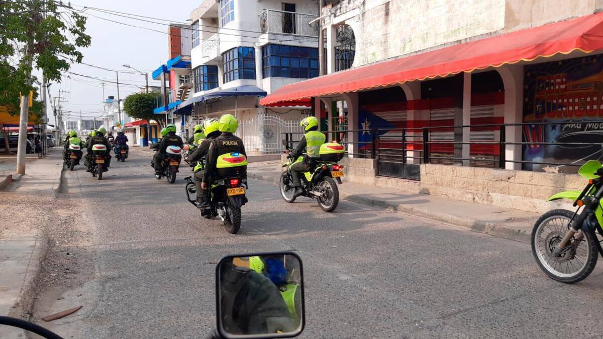 La Policía realiza controles en diferentes barrios de la ciudad. // Cortesía
