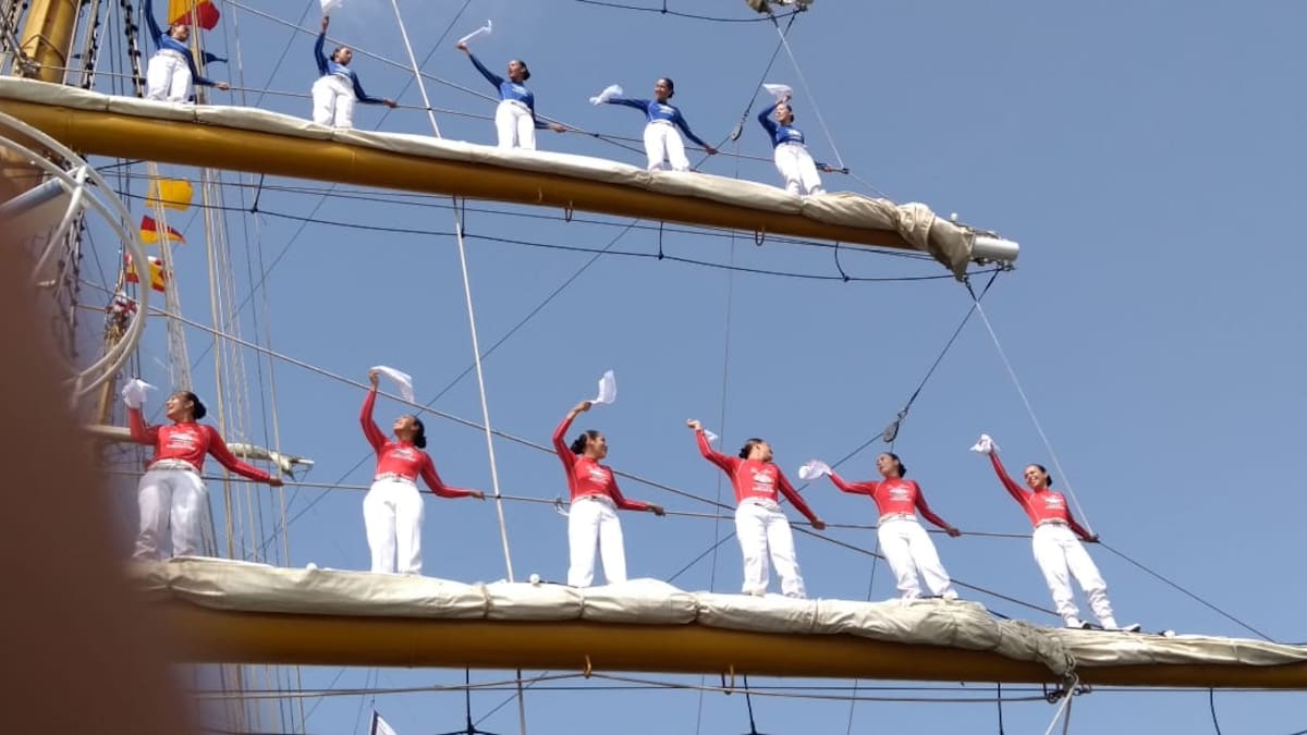 Arrancaron a navegar las hermosas embarcaciones de vela del Sail Cartagena 2018. Luis Eduardo Aparicio. EL UNIVERSAL.