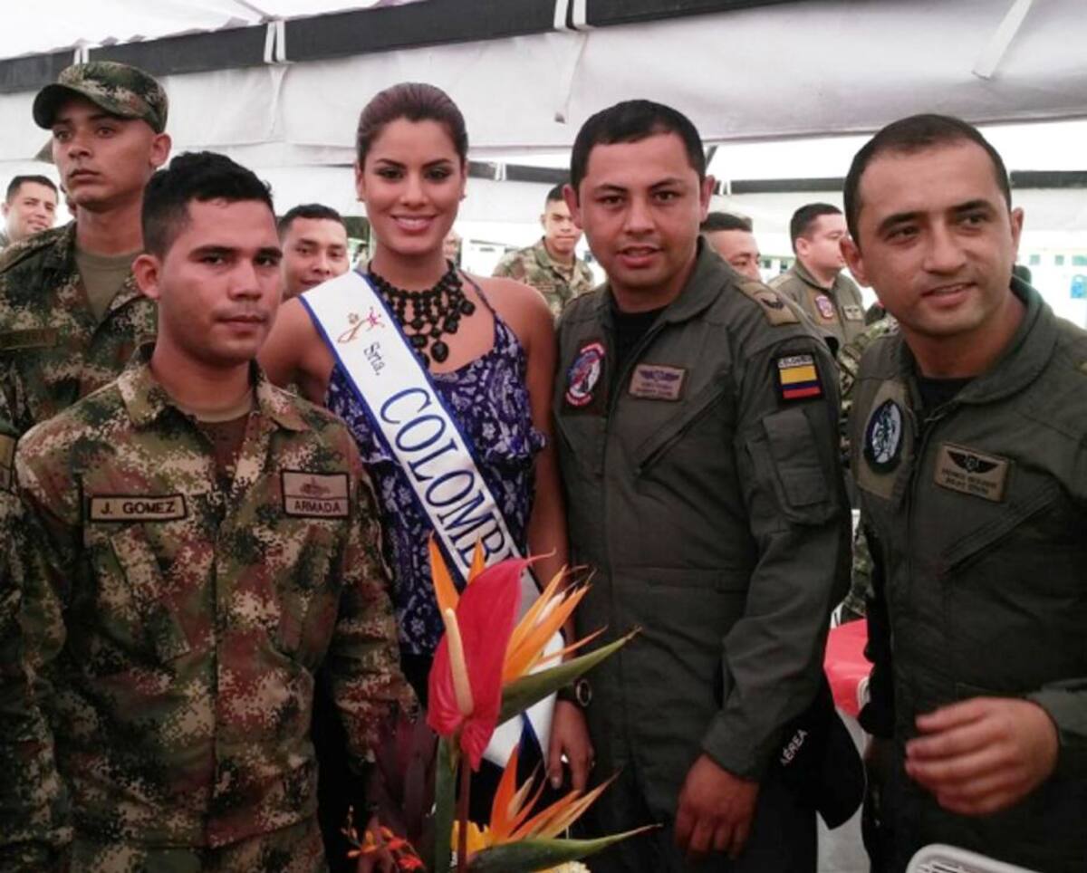 Ariadna Gutiérrez acompañará mañana a los soldados del Vichada. Fotos: Cortesía