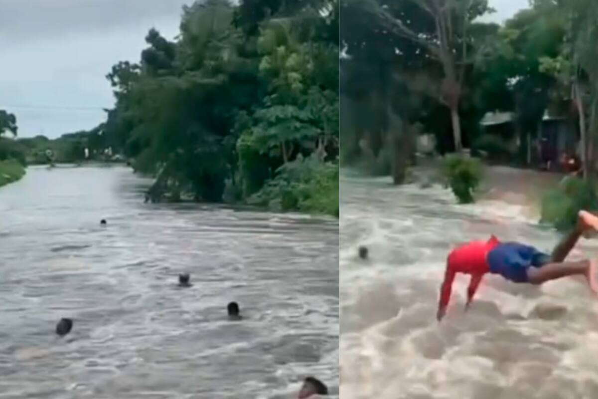 ¿Cuáles son los peligros de lanzarse a los cuerpos de agua durante las lluvias?