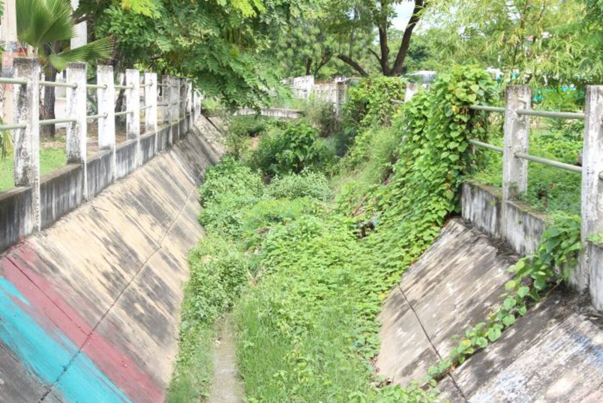 Así luce un tramo del canal Nuevo Bosque, detrás de la estación de Policía. ERICA OTERO-EL UNIVERSAL