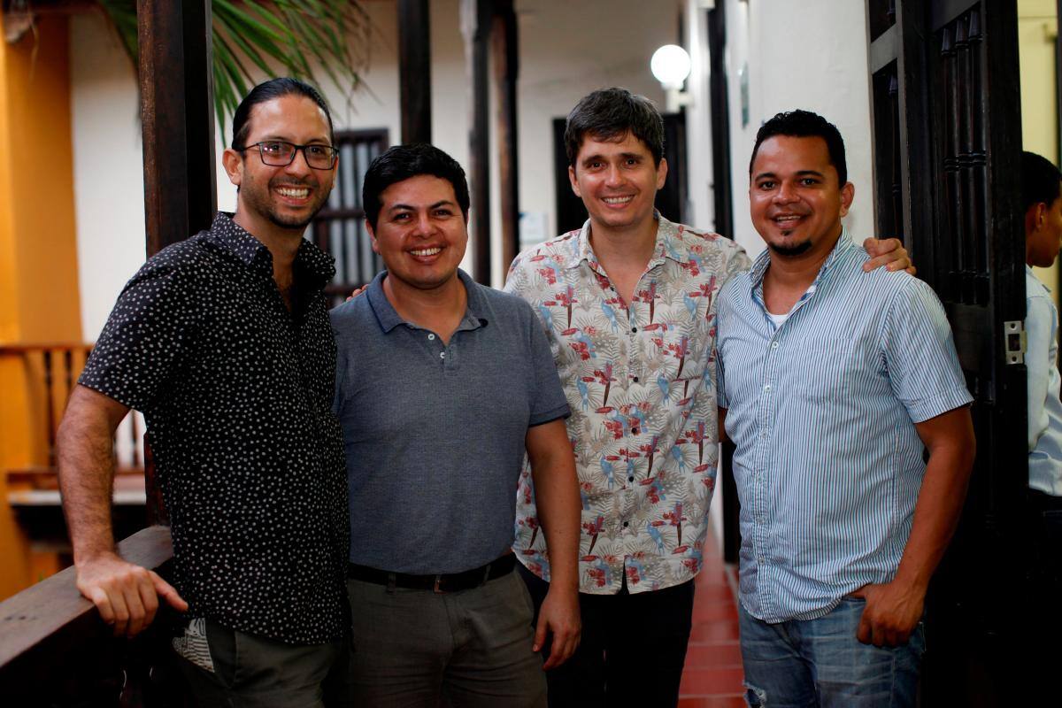 Cristhian Salazar, Milton Suescún, Federico Ochoa y Jorge Otero.//Fotos: Aroldo Mestre - EU.