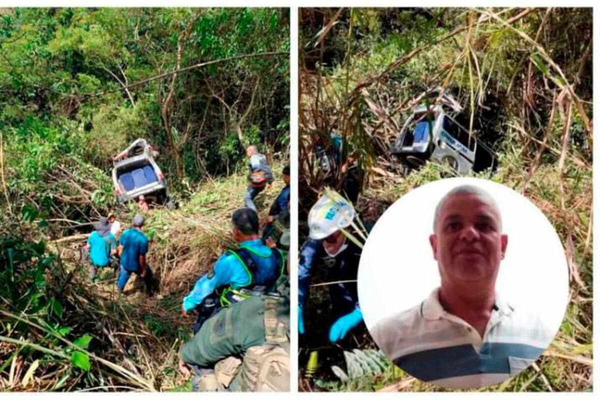 Conductor sufre un infarto y bus se va a un abismo: cinco personas heridas