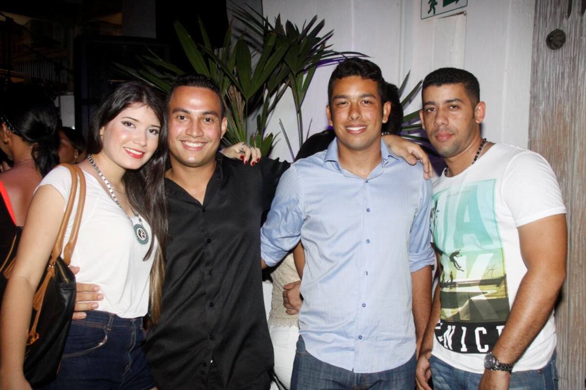 Liseth Herrera, Iván Rhenals, Rey González y Jaime Alcalá.