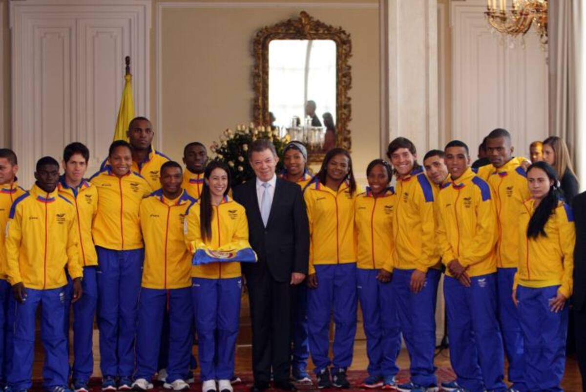 El presidente Santos felicitó a los deportistas colombianos. COLPRENSA