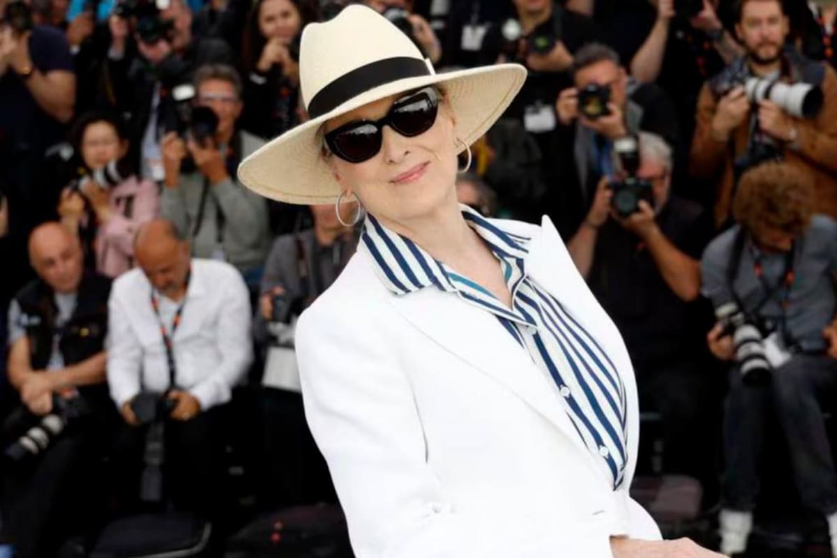 Meryl Streep lució radiante en la alfombra roja de Cannes