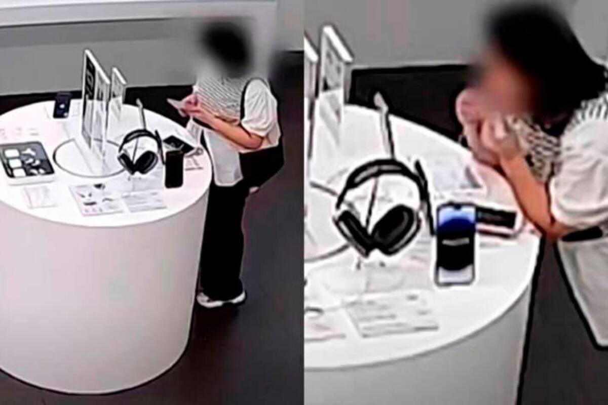¡Increíble! Mordió y rompió el cable antirrobo y se llevó un Iphone14