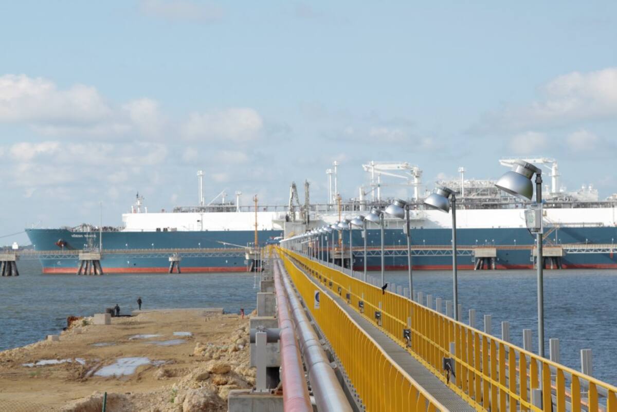 Inauguración de la primera terminal de importación de gas natural licuado. Luis Eduardo Herrán - El Universal