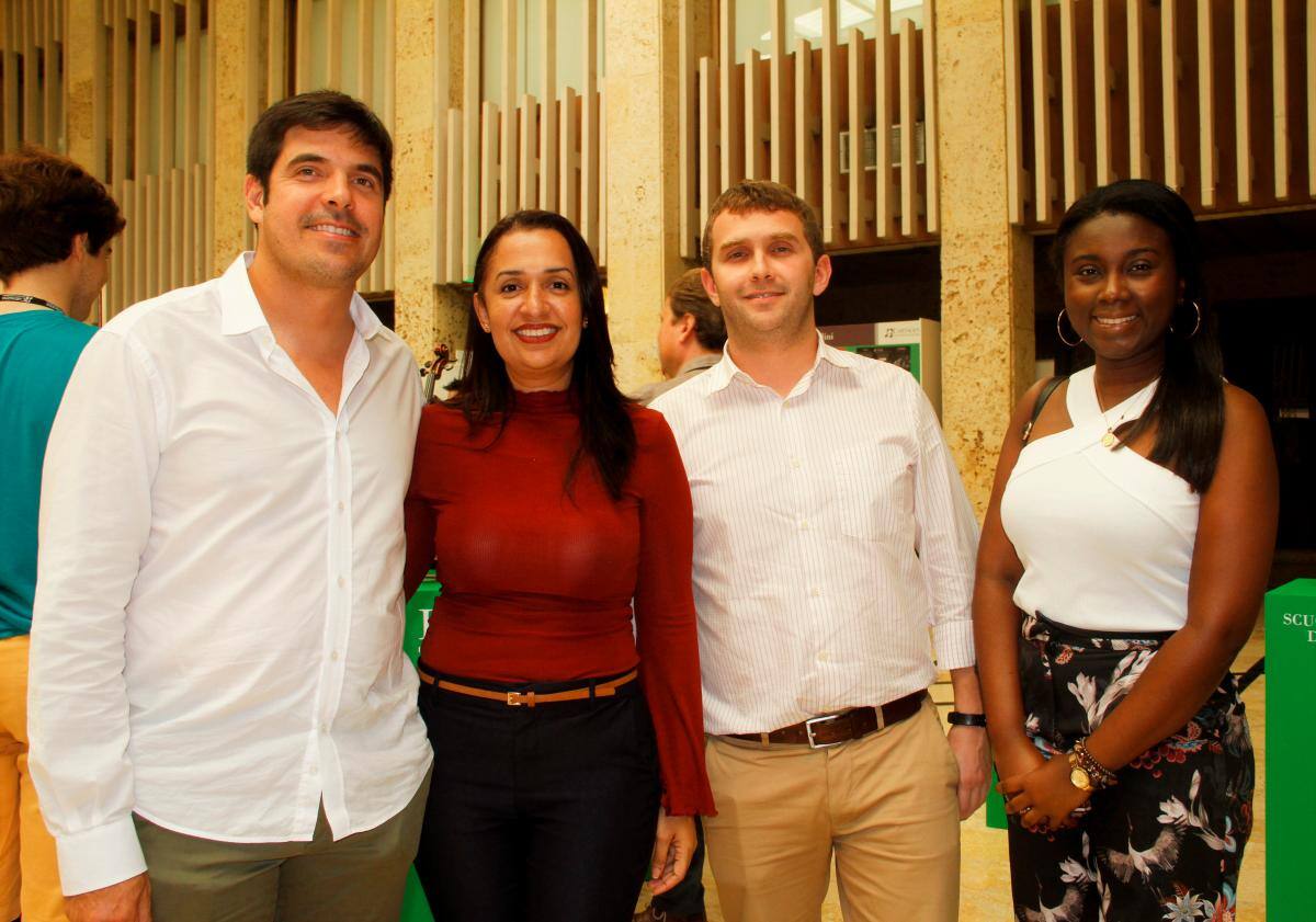 Juan Pablo Vélez, Andrea Piña, Roberto Cepeda y Kandya Obeso.