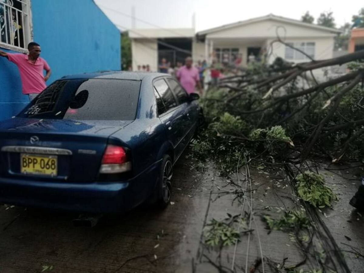 Así quedó parte de la ciudad tras el aguacero de este domingo 29 de julio. Cortesía