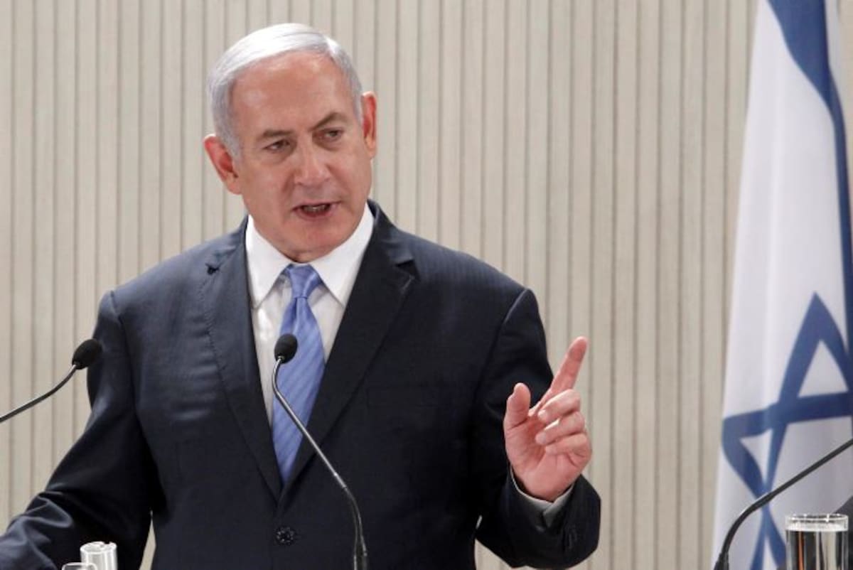 El primer ministro israelí, Benjamín Netanyahu. EFE YIANNIS KOURTOGLOU / POOL