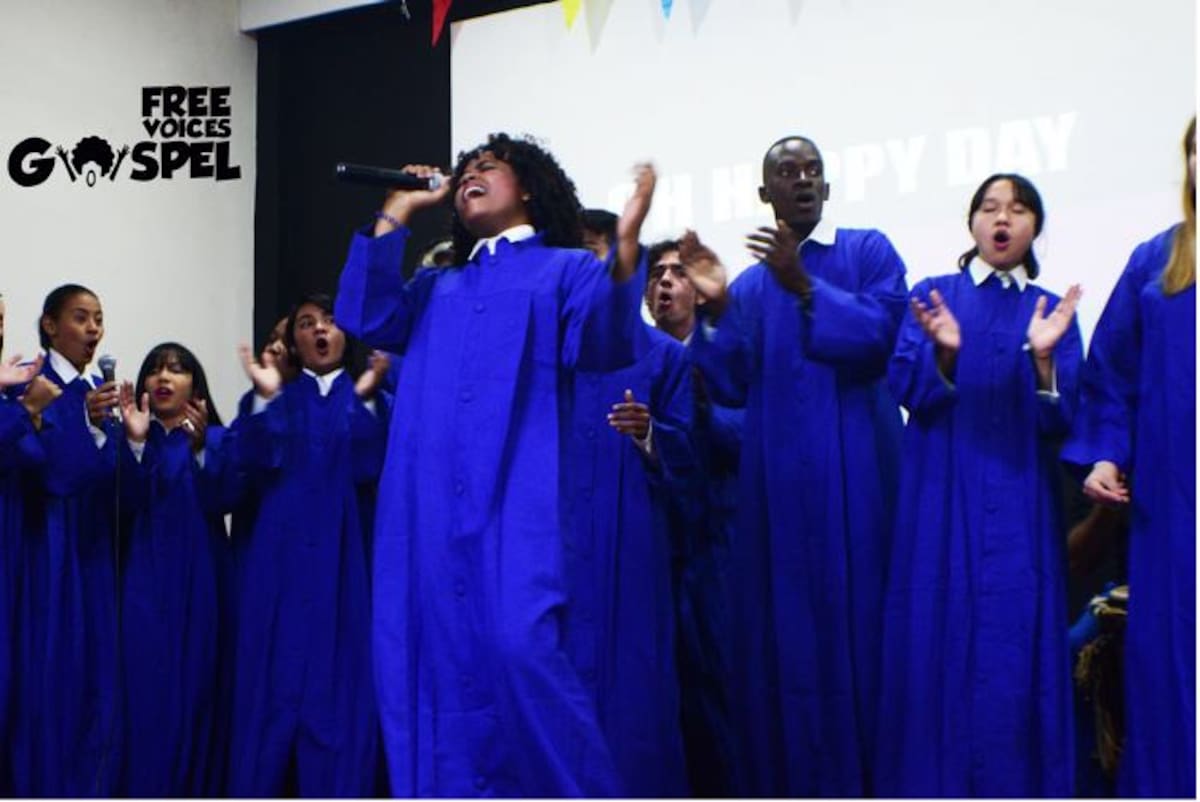 El encanto de la música góspel interpretada por Free Voice. Cortesía