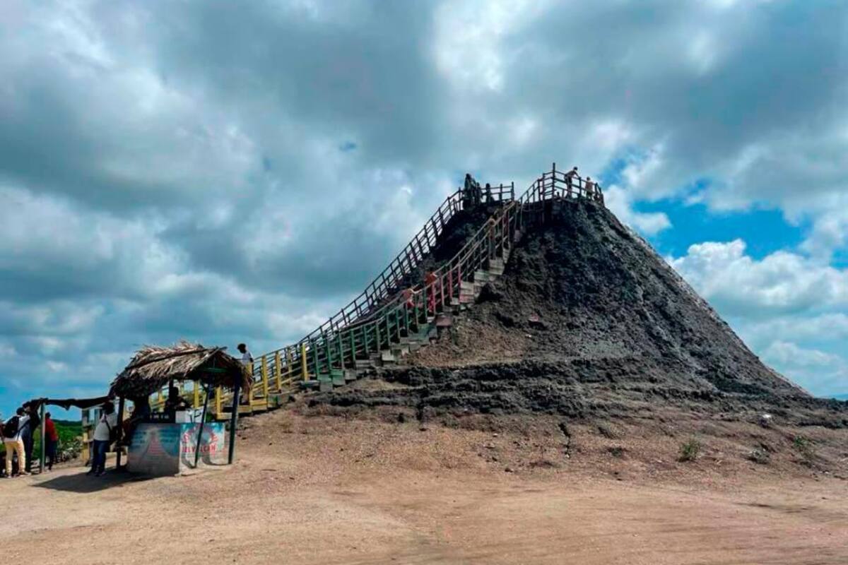 ¿Hay filtraciones de lodo en el Volcán del Totumo?