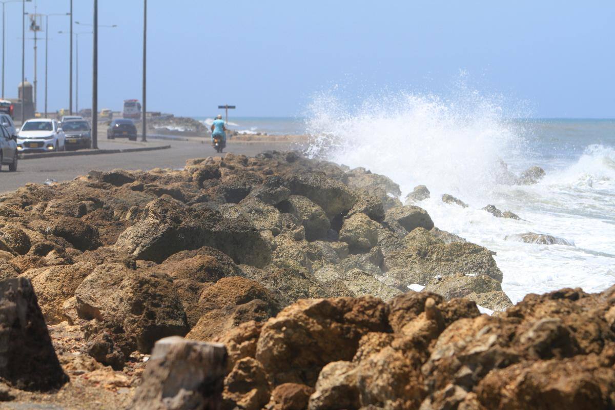 Alerta por fuerte oleaje en Cartagena y la región Caribe
