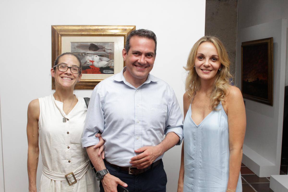 Andrea Torres, Andrés Ulloa y Carolina Arocha.