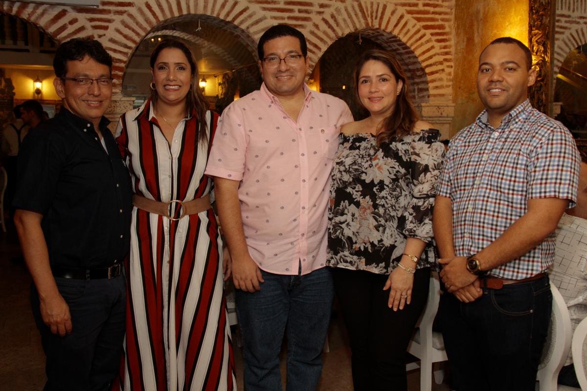 Carlos Monroy, Dorei Lucía Cárcamo, Nayib Díaz, Carolina Olarte y Alejandro Dussan.