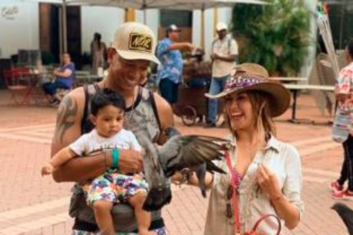 Sara Uribe y Fredy Guarín, de paseo por Cartagena