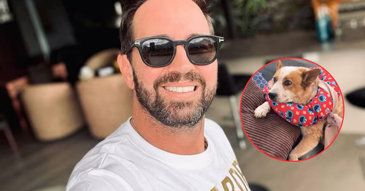 Lucas Arnau accidentally ran over his pet, the puppy died