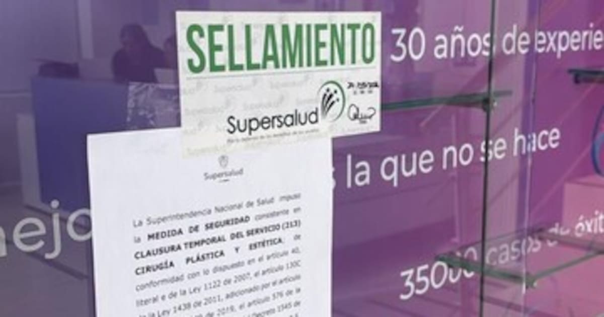 Supersalud ordena cierre de servicios de cirugía plástica en clínica de Bogotá
