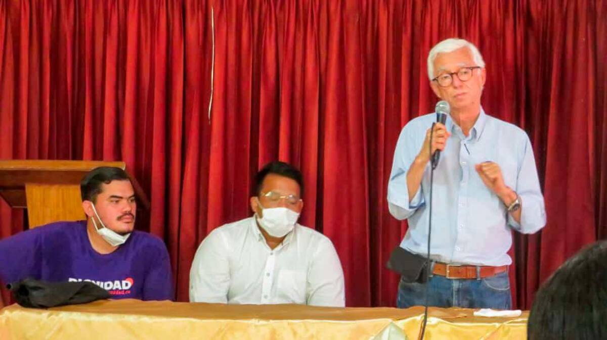 Su visita a Cartagena y Bolívar la hizo en compañía de Leonardo Jiménez, candidato a la Cámara de Representantes por Bolívar. // Cortesía