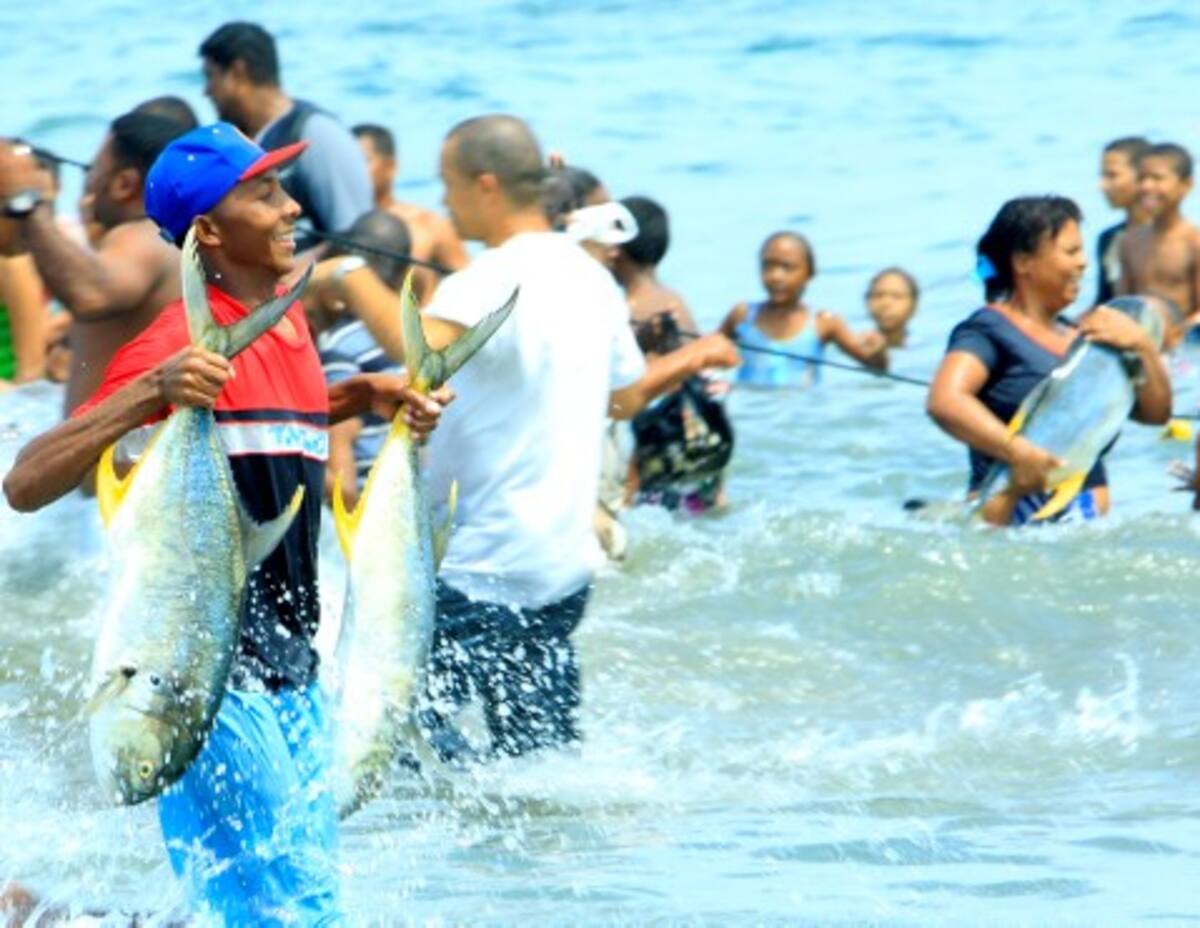 Como nunca, ayer en Marbella hubo una gran bonanza de peces a la mano de quienes viven de esta actividad, sin embargo, no pudieron aprovechar esta situación especial por el desorden de la gente que se aglomeró en el sitio.
