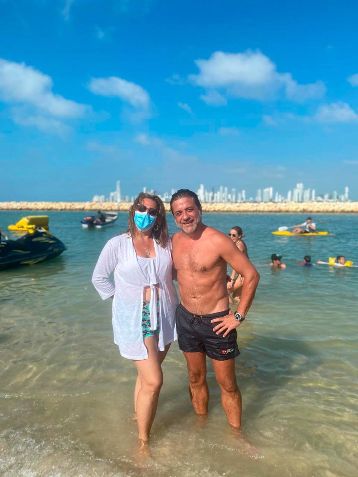 Enrique Arce estuvo en un hotel en la Isla de Tierra Bomba// Fotos: Cortesía