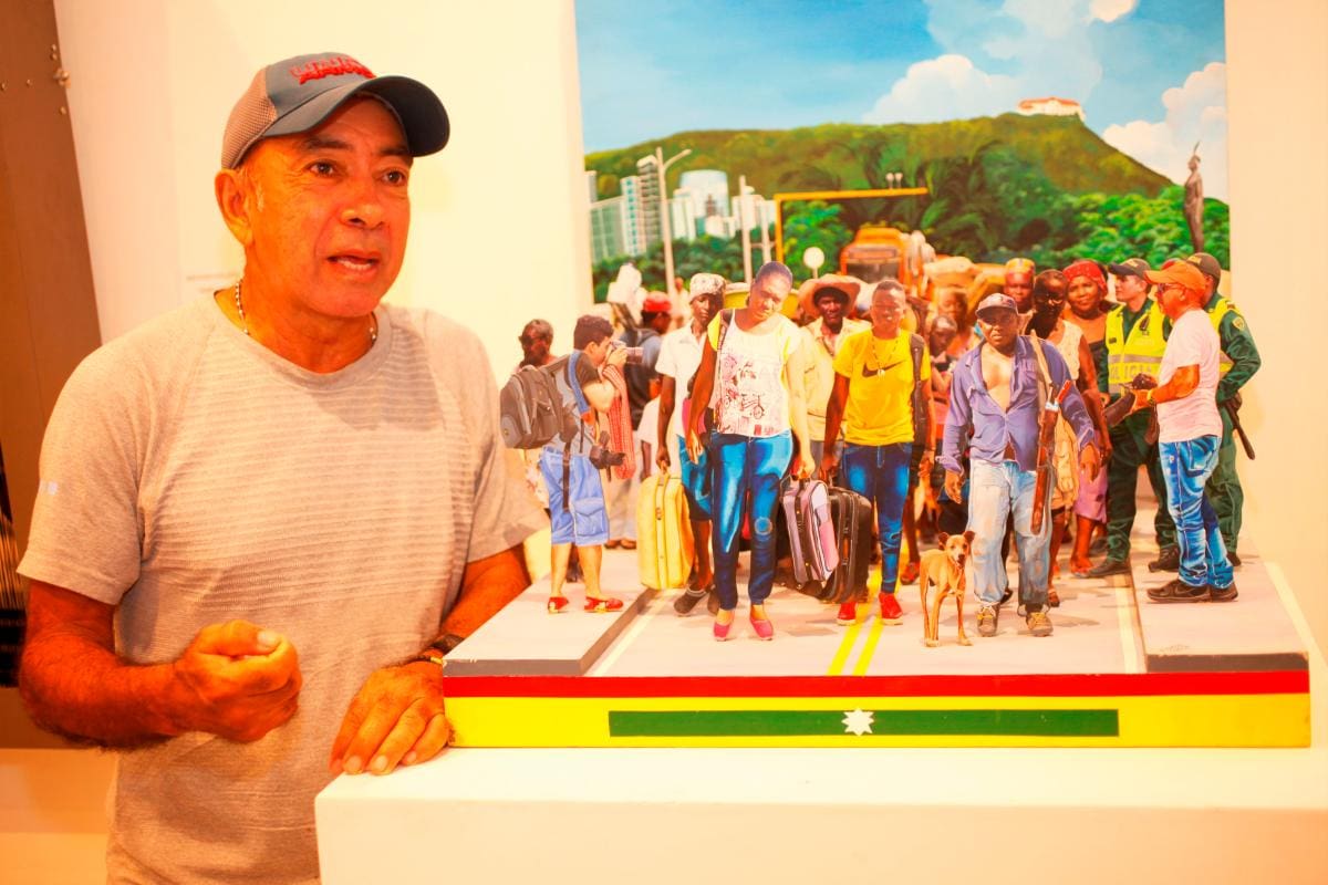 La singular obra del cartagenero Edgardo Camacho en el Salón BAT