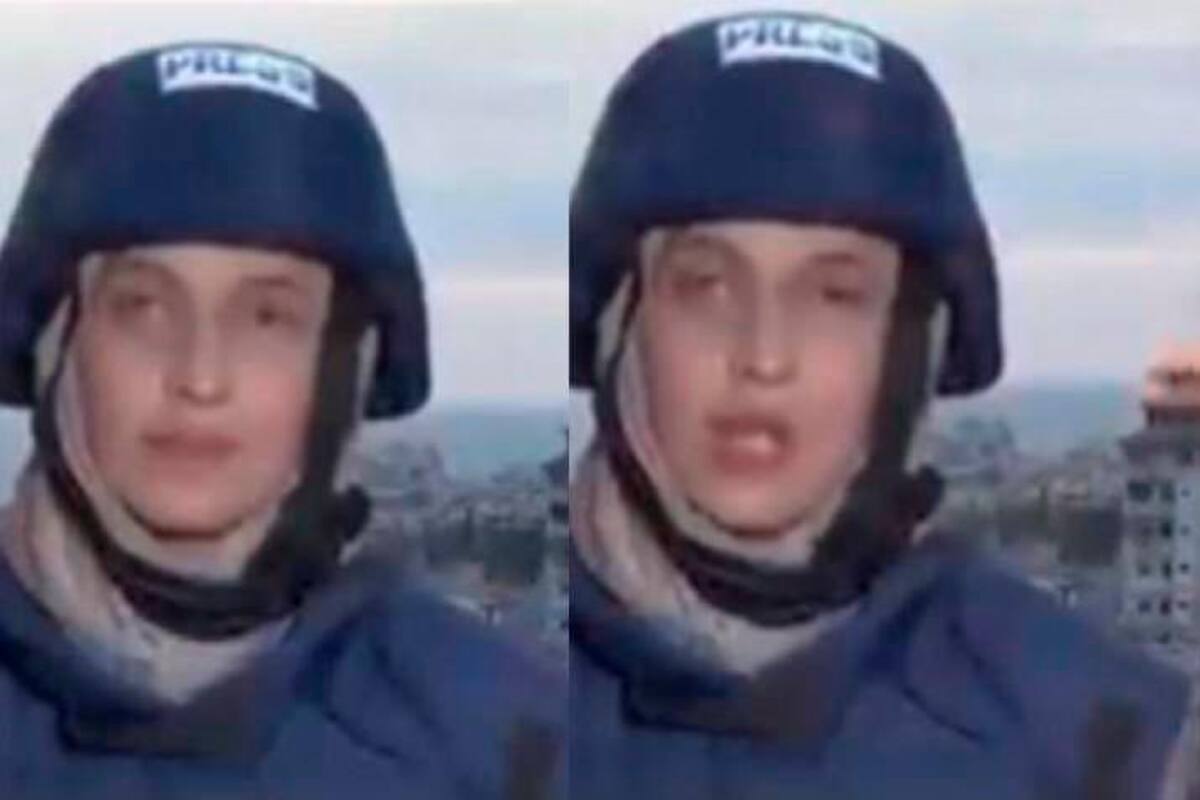 Video: reportera estaba transmitiendo en vivo desde Gaza y un misil cayó cerca