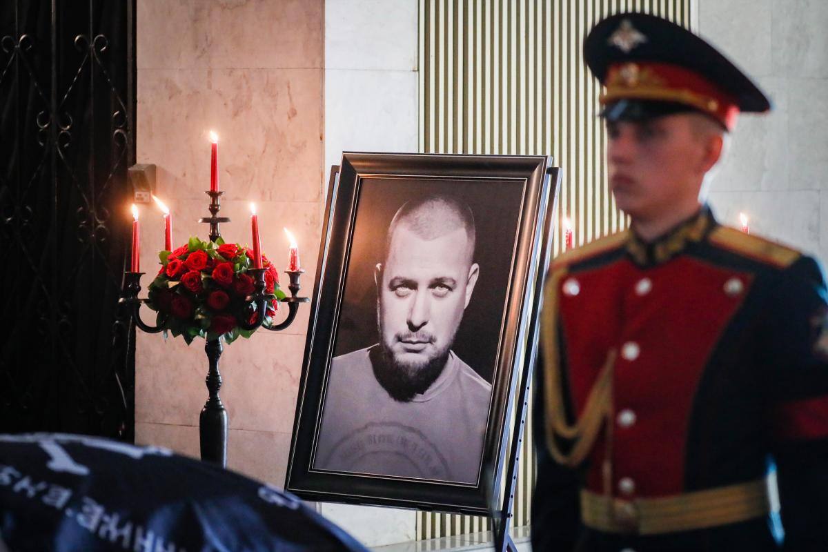 Así fue la despedida del bloguero militar ruso que murió en atentado