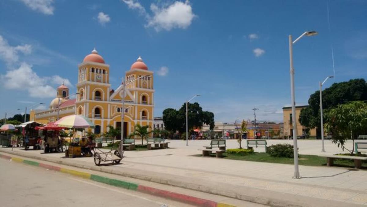 Plaza principal de El Carmen de Bolívar. //Archivo.