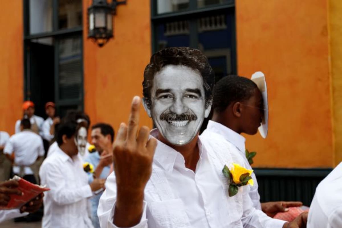 Gesto irreverente de Gabo que lo acompañó hasta el final de su vida. Julio Castaño-El Universal