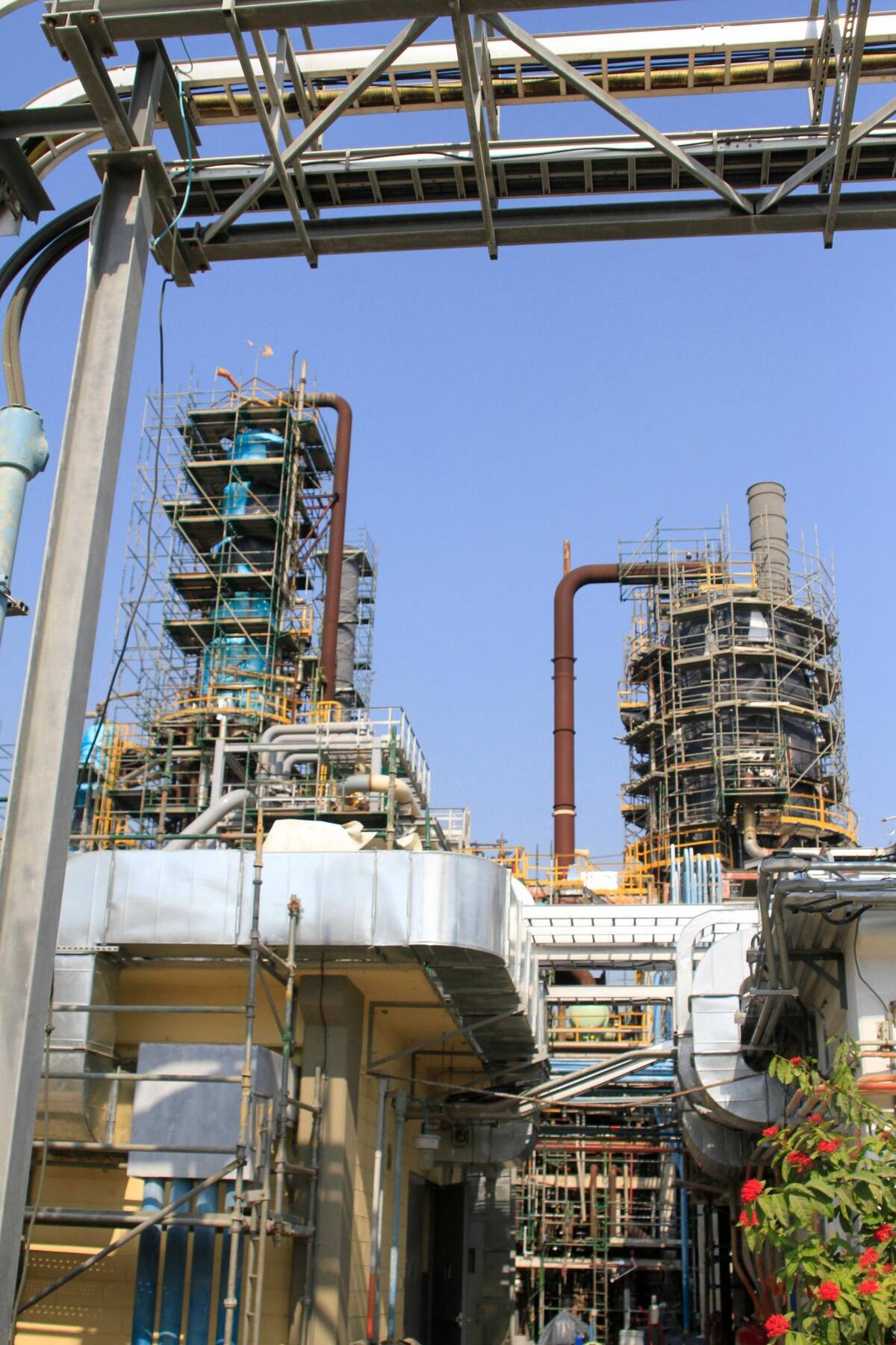 Trabajos del plan de expansión de la Refinería de Cartagena. //Óscar Díaz - EU.