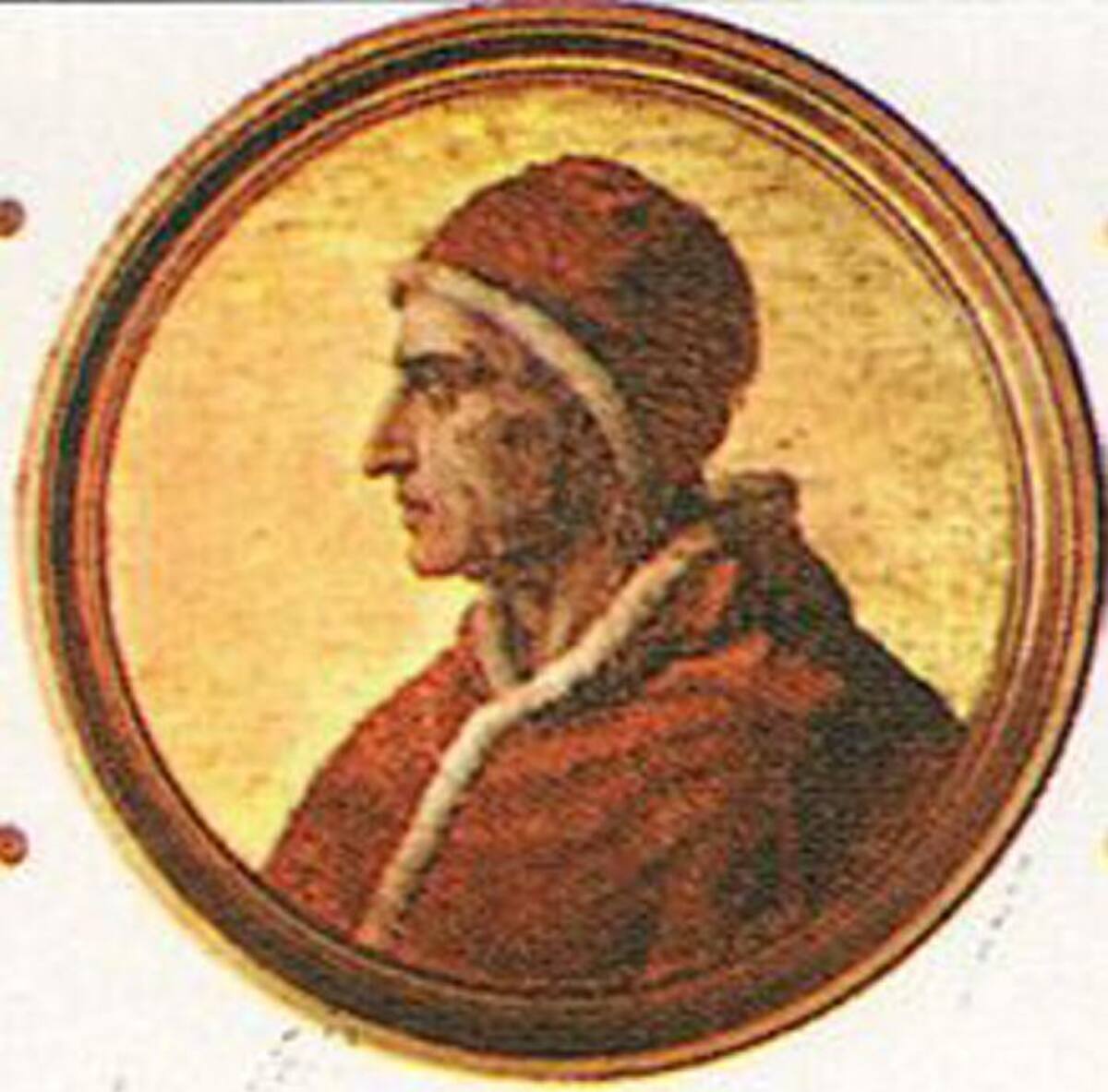 Gregorio XII fue elegido en 1406 Imagen tomada de Wikipedia