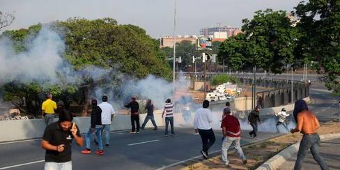 En imágenes: disturbios en las calles de Venezuela tras ‘Operación Libertad’