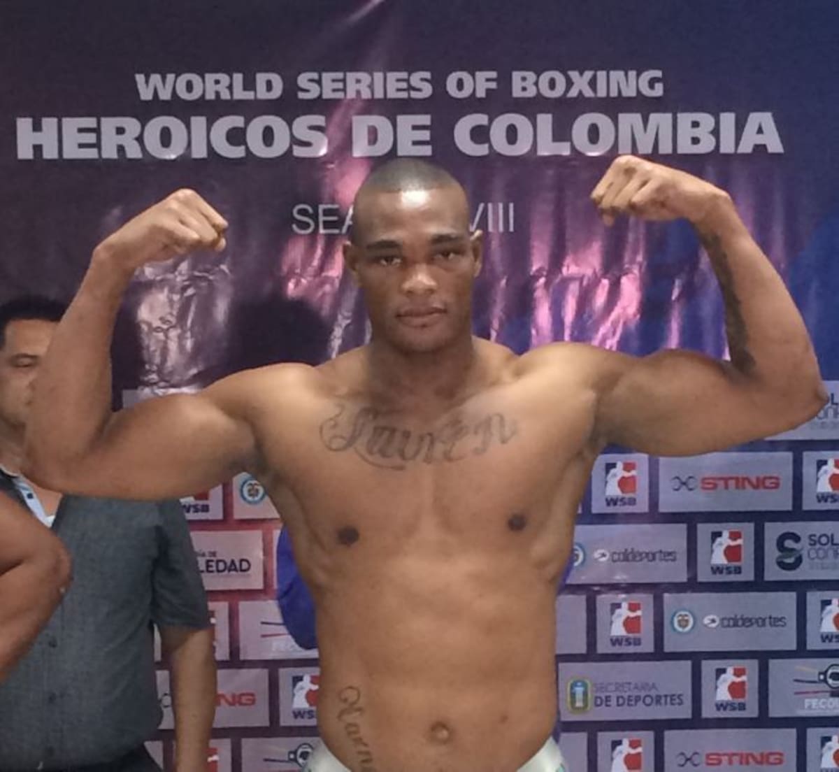 Cristian Salcedo, peleador colombiano. CORTESÍA