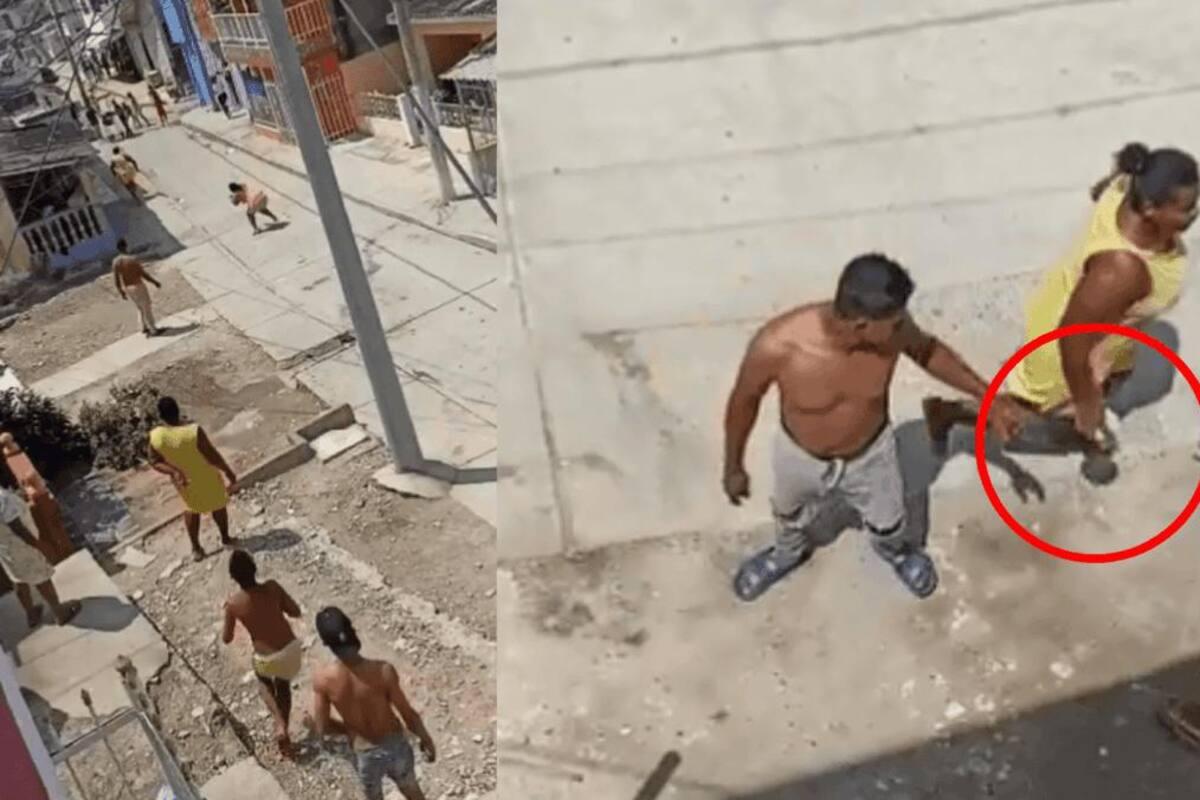 Video: Vecinas se enfrentaron a pedradas en el barrio La Quinta