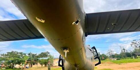 Presunto ataque de disidencias Farc a helicóptero de las FF.AA. de Ecuador