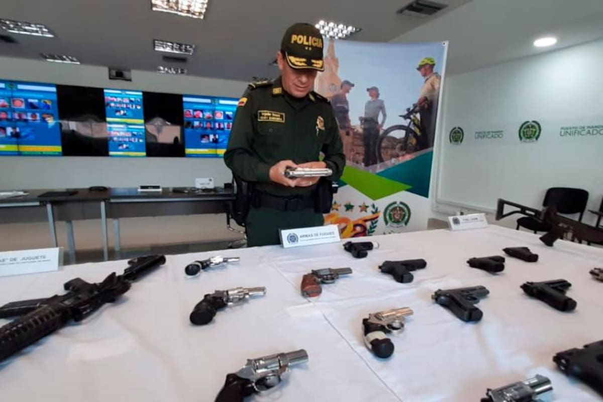 Estas son las armas que usan los delincuentes en Cartagena