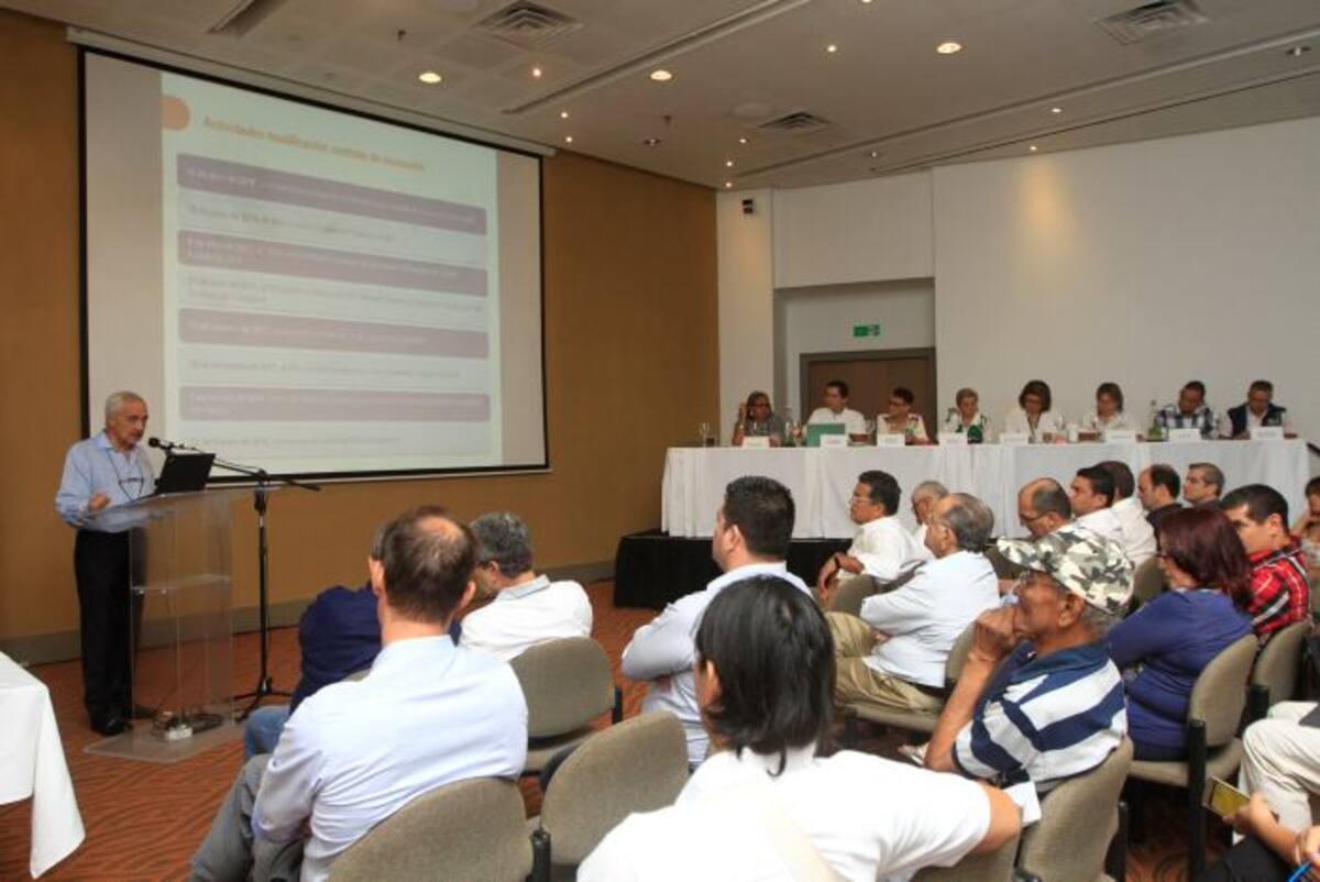 Un aspecto de la audiencia pública del 23 de febrero, sobre el proyecto de ampliación de Compas. JULIO CASTAÑO BELTRÁN - EL UNIVERSAL