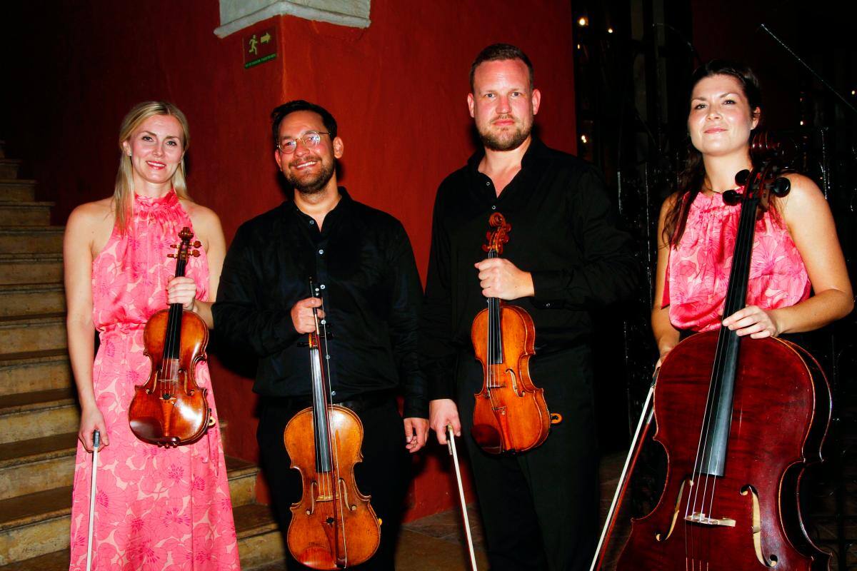 Heiðrun Petersen, Daniel Eklund, Mads Haugsted y Lea Emilie Brøndal.