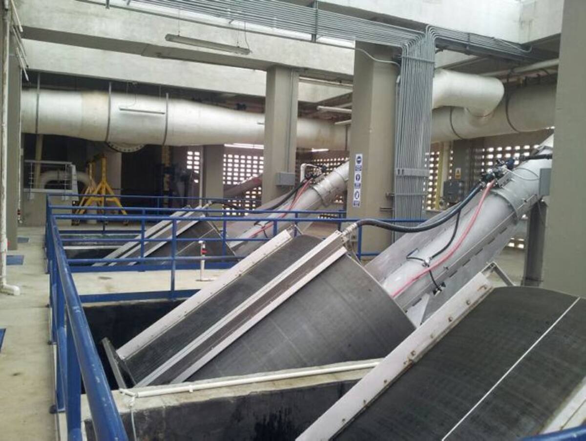 Planta de pre- tratamiento de las aguas residuales del Emisario Submarino. ROSA MAZA