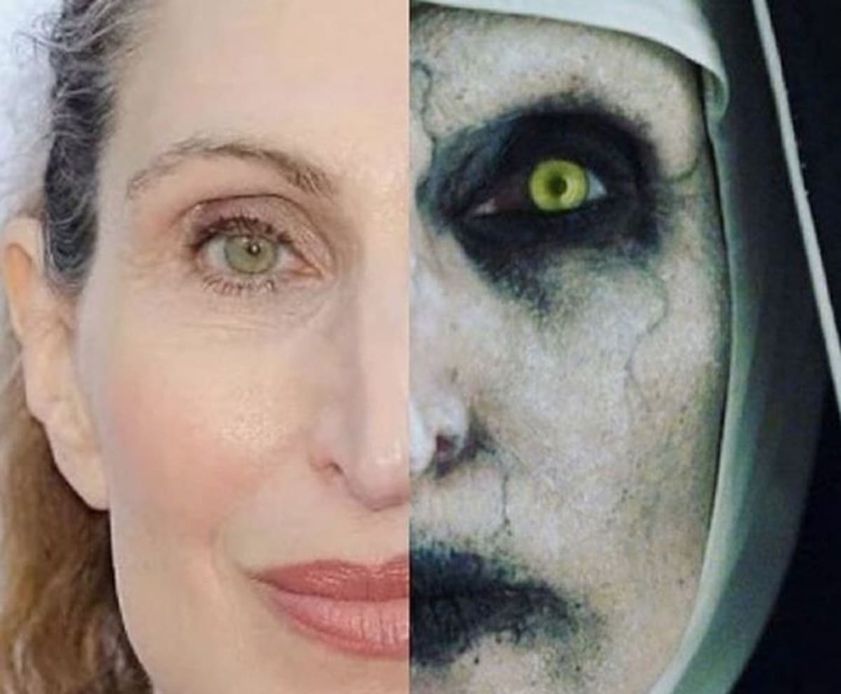 Bonnie Aarons, 'La Monja' del Conjuro 2. Instagram.