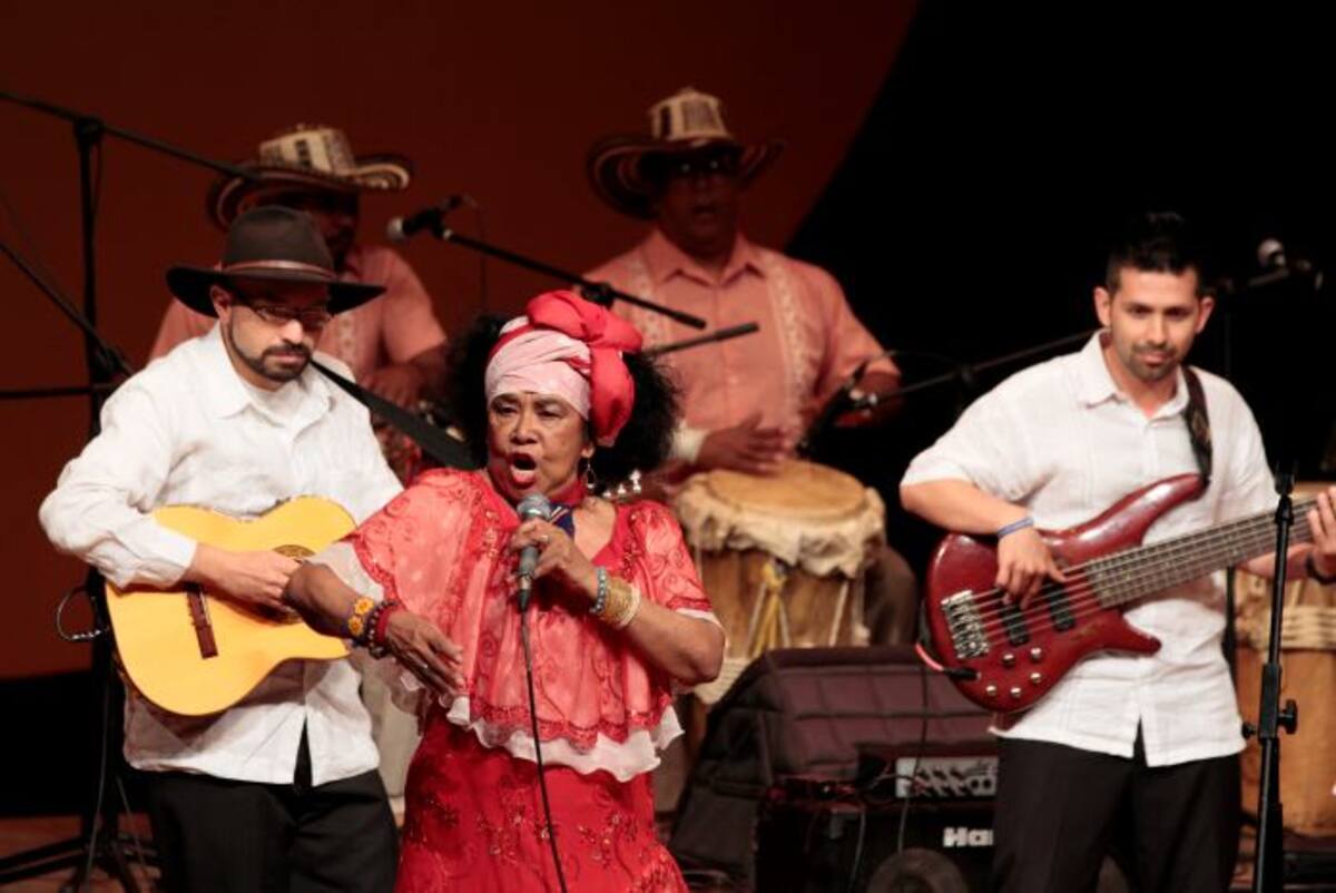La cantadora Totó la Momposina, invitada a Festijazz de Mompox. Zenia Valdelamar-El Universal.