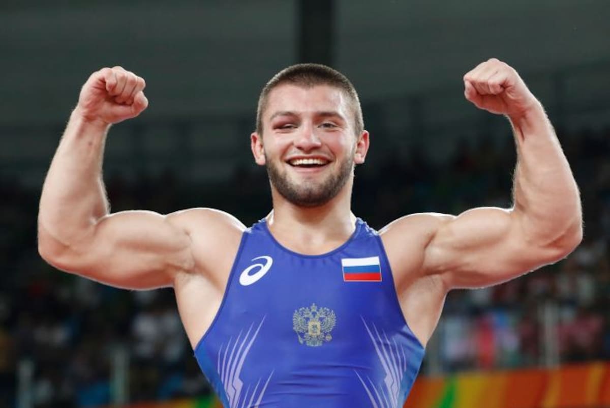 El ruso Davit Chakvetadze se llevó el título de la lucha grecorromana en los 85kg. AFP