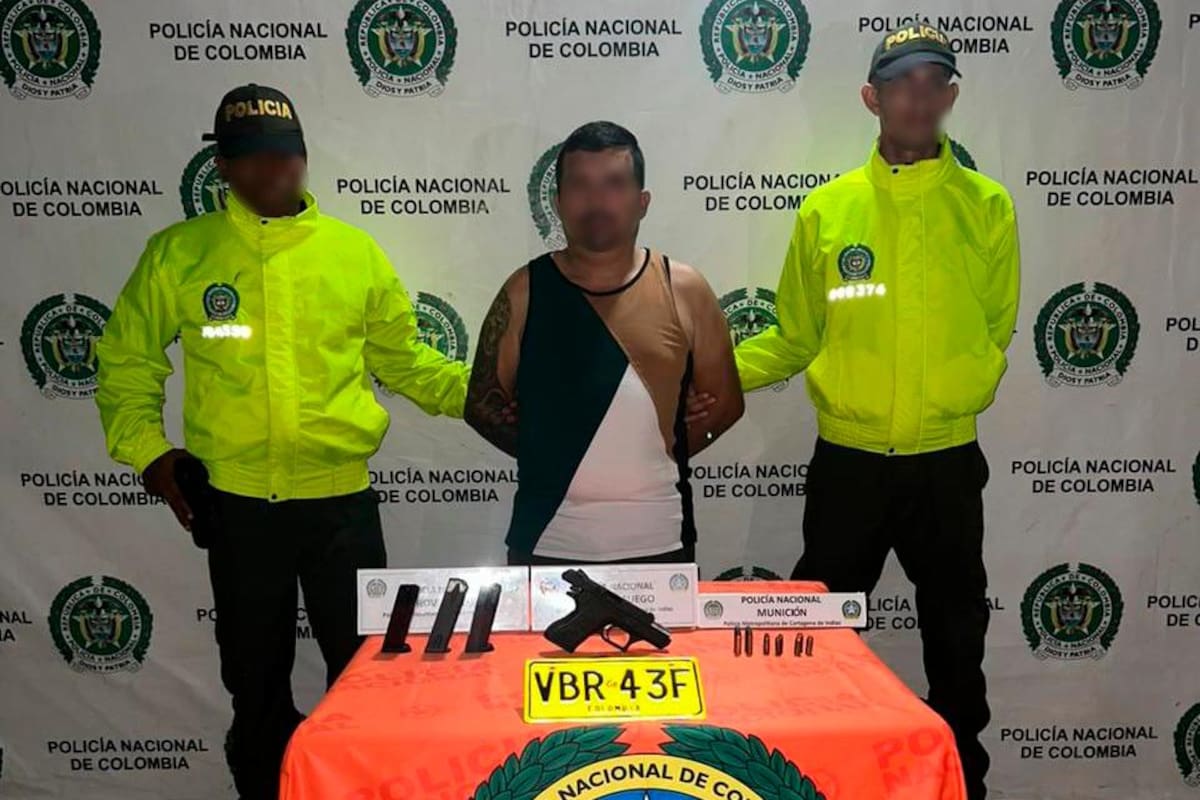 Allanamiento en El Bosque: Policía capturó al ‘Paisa’ con pistola y munición