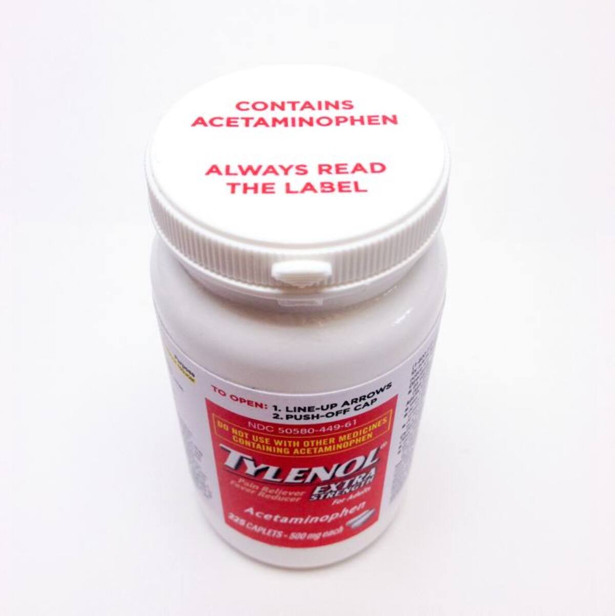 El tylenol contiene acetaminofeno, medicamento vinculado con fallas hepáticas. AP